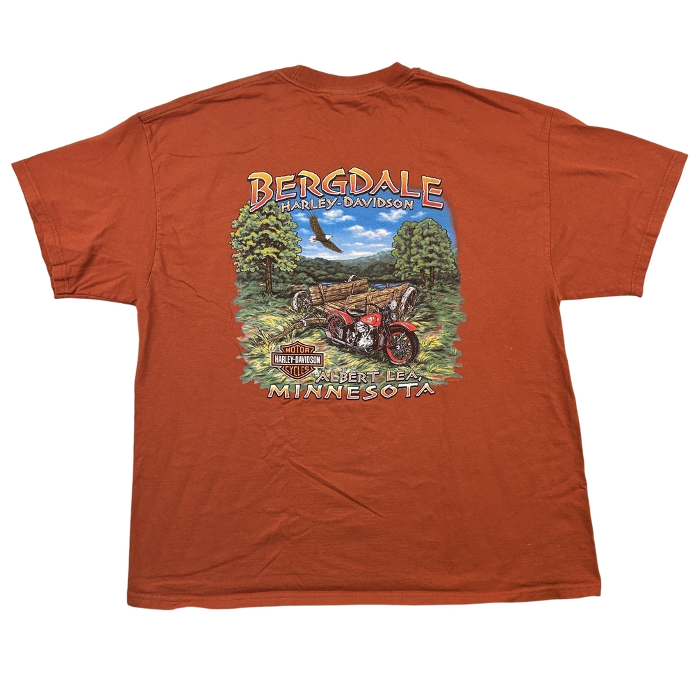 Harley-Davidson Shirt Mens XL Bergdale Albert Lea Minnesota Motorcycle 2008 Tee